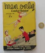 Men Only and London Opinion January 1955 vintage 1950s magazine paperback book